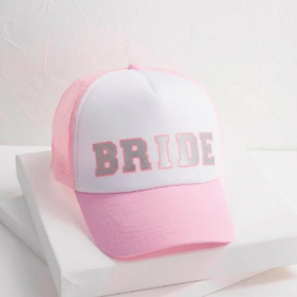 bride baseball hat, new condition BRIDE Embroidered Baseball Hat - White – Miss To Mrs® Shop main image 2